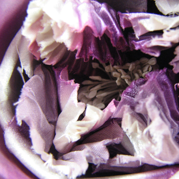 Sicilian Old Rose silk flower corsage