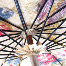 Load image into Gallery viewer, Antique Parasol "Roses and Parrots"