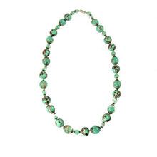 Load image into Gallery viewer, Venetian jade green bead Necklace