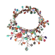Load image into Gallery viewer, Floral Tuti–Fruti Collar Necklace