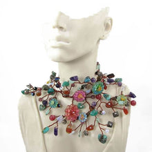 Load image into Gallery viewer, Floral Tuti–Fruti Collar Necklace