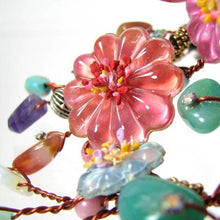 Load image into Gallery viewer, Floral Tuti–Fruti Collar Necklace