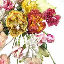 Load image into Gallery viewer, Ribbon Work Bouquet Silk Flower Corsage brooch pin