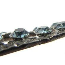 Load image into Gallery viewer, Vintage Clip with Crystal &amp; Blue stones