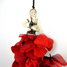 Load image into Gallery viewer, Hanging Tassel China Doll  &quot; Poppy &quot;