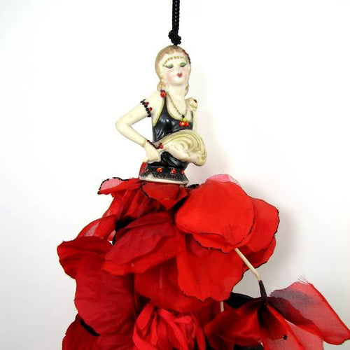 Hanging Tassel China Doll  