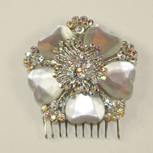 Load image into Gallery viewer, Tudor Rose Bridal Hair Comb