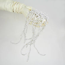 Load image into Gallery viewer, Trailing Pearl Bridal Hair Comb
