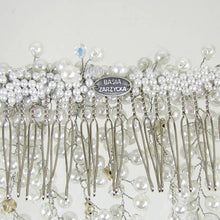 Load image into Gallery viewer, Trailing Pearl Bridal Hair Comb