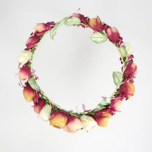 Load image into Gallery viewer, Bridal Circlet Floral Rose