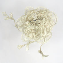 Load image into Gallery viewer, Lace Rose Silk Flower Corsage Brooch