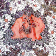 Load image into Gallery viewer, Grey Chemical Lace Scarf Shawl Limited edition