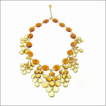 Load image into Gallery viewer, Amber Gripoix Grape Drop Necklace