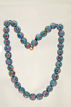 Load image into Gallery viewer, Vintage, Venetian Turquoise Glass Bauble Necklace