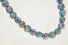 Load image into Gallery viewer, Vintage, Venetian Turquoise Glass Bauble Necklace