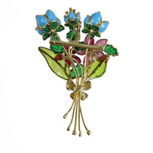 Load image into Gallery viewer, Gripoix Posy Brooch