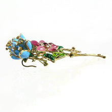 Load image into Gallery viewer, Gripoix Posy Brooch