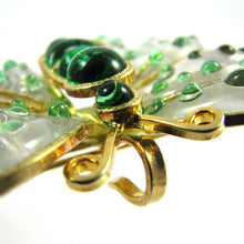 Load image into Gallery viewer, Green Spot Butterfly Brooch