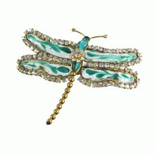 Load image into Gallery viewer, Maison Gripoix-style Fantasy Dragonfly Brooch