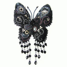 Load image into Gallery viewer, Fantasy Black butterfly Brooch