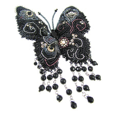 Load image into Gallery viewer, Fantasy Black butterfly Brooch