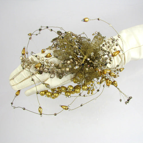 Gold Soufflé  Brooch