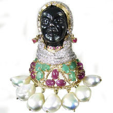 Load image into Gallery viewer, Lady Blackamoore Brooch