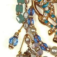 Load image into Gallery viewer, Turquoise Magical Angel-winged Giraffe Brooch