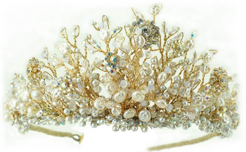 Pearl and Crystal Tiara