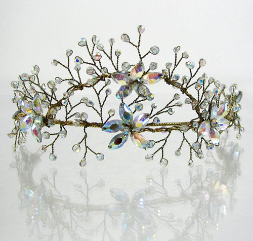 Gold Crystal Tiara