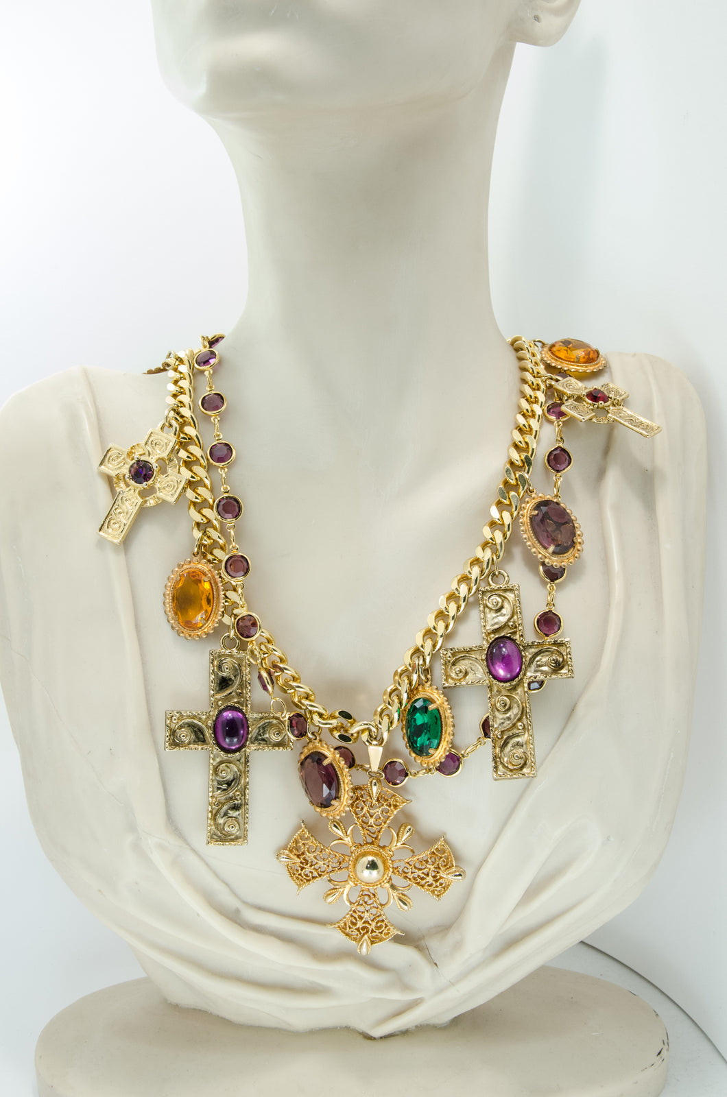 Jewelled Cross necklace