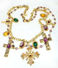 Load image into Gallery viewer, Jewelled Cross necklace