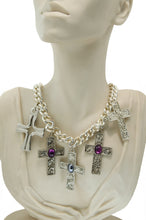 Load image into Gallery viewer, Five Cross necklace