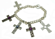 Load image into Gallery viewer, Five Cross necklace
