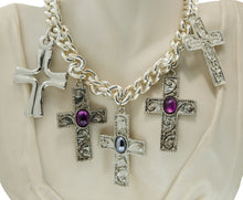 Load image into Gallery viewer, Five Cross necklace
