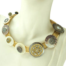 Load image into Gallery viewer, Vintage Button Necklace  No.2