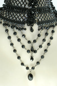 Black choker necklace