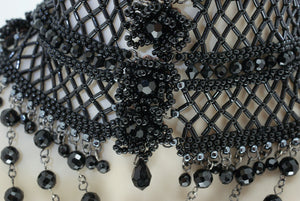 Black choker necklace