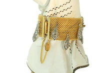 Load image into Gallery viewer, Rhodium plated flower bracelet