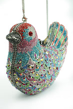 Load image into Gallery viewer, Crystal decorated bird-shaped bag
