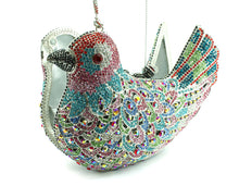 Load image into Gallery viewer, Crystal decorated bird-shaped bag