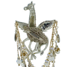Load image into Gallery viewer, Ivory Fantasy Angel-winged Giraffe Brooch