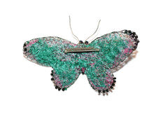 Load image into Gallery viewer, Beaded Butterfly brooch