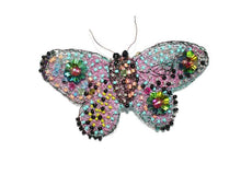 Load image into Gallery viewer, Beaded Butterfly brooch