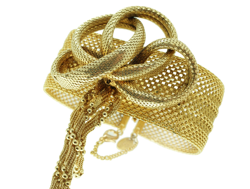 Vintage gold-plated Knot bracelet