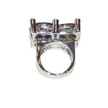 Load image into Gallery viewer, Multi coloured four-stone Cocktail ring
