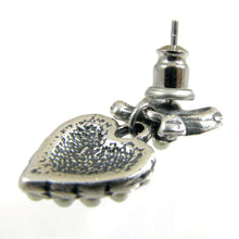 Load image into Gallery viewer, Dainty Bow and Heart Earrings