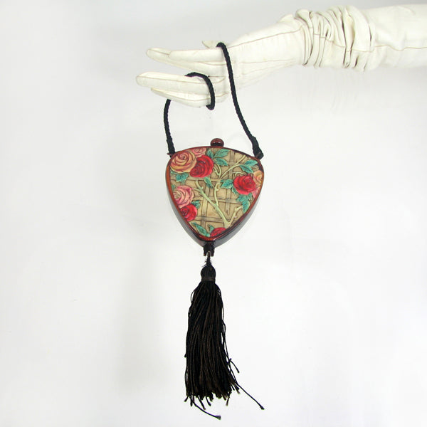 Antique Tassel Compact Purse