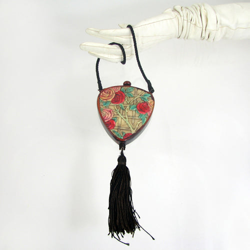 Antique Tassel Compact Purse