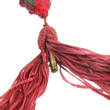 Load image into Gallery viewer, Antique Tassel Compact Red Purse